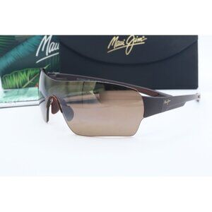 Maui Jim Night Dive MJ 521-25M Brown Wrap Sunglasses Brown polarized Lenses